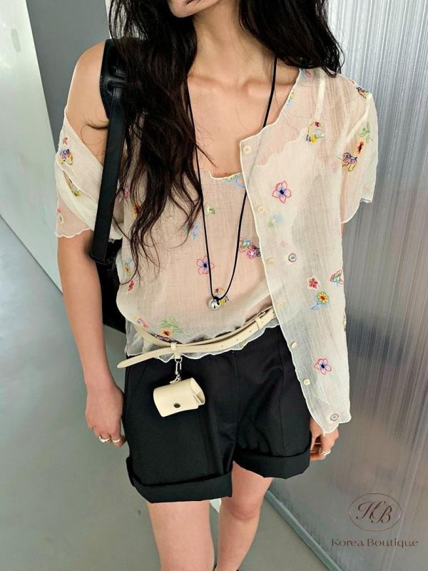 SS377 春季 細節好多的細肩帶上衣 