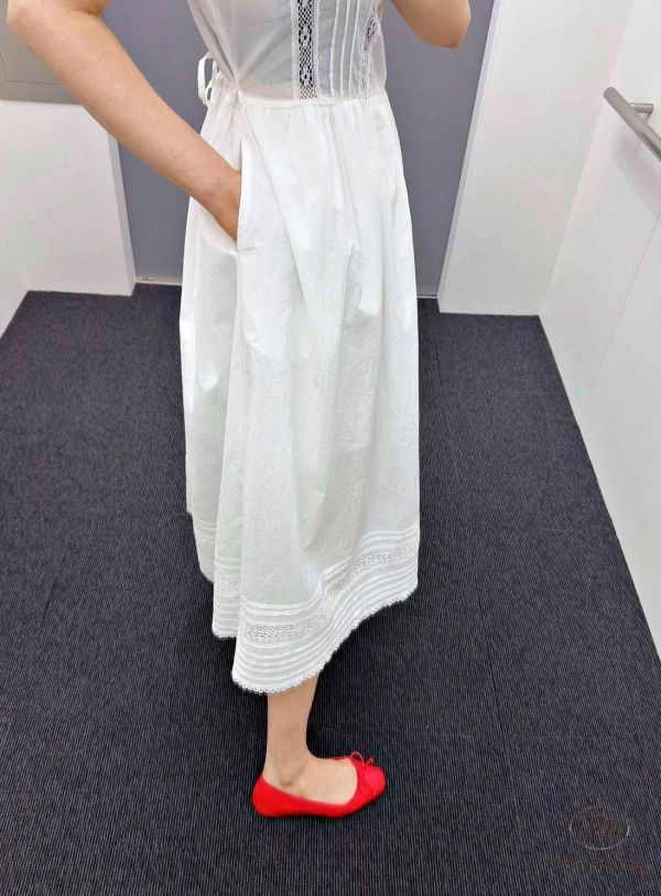 SS495 春季 好美的南法度假布蕾絲洋裝 