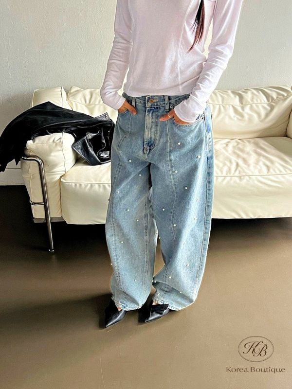 Fw342 秋季 珍珠繭型褲 