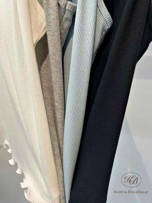 SS125 春季 木耳邊消肩背心 