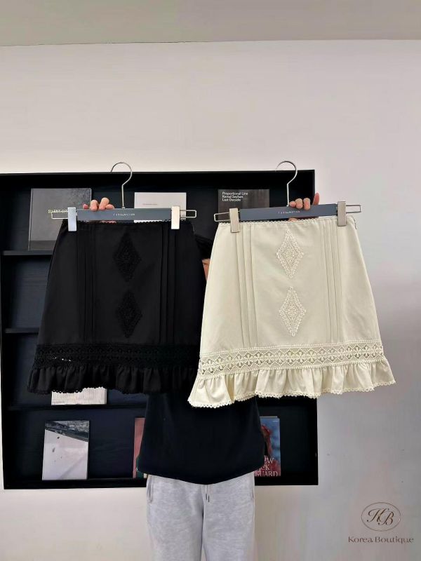 SS234 春季 細緻民俗感半身裙 