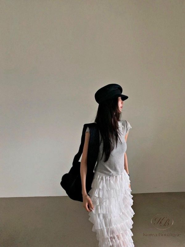 SS431 春季 合身的條紋polo衫 