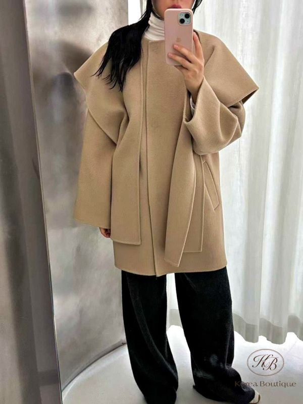 FWKR05 冬季 羊毛手工輕大衣 羊絨大衣 