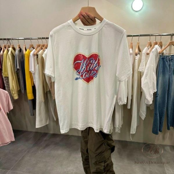 SS321 春季 大愛心造型teee 