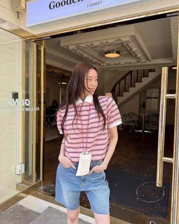 Spv50 春裝 有束口設計的polo衫 