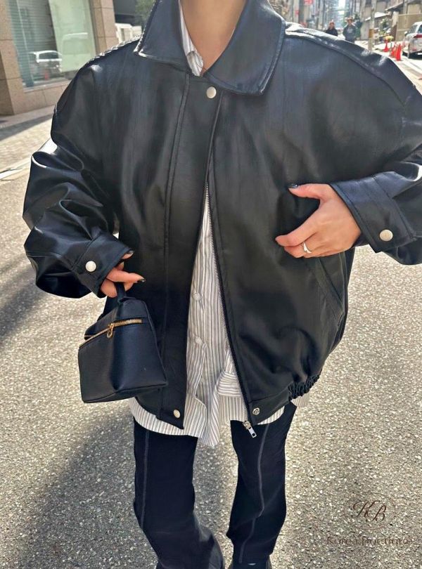 SS131 春季 簡約棒球外套皮衣 