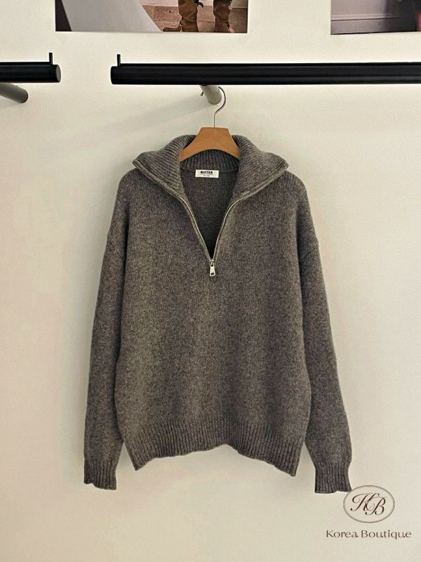 FWKR67 冬季 親膚拉鍊毛衣 