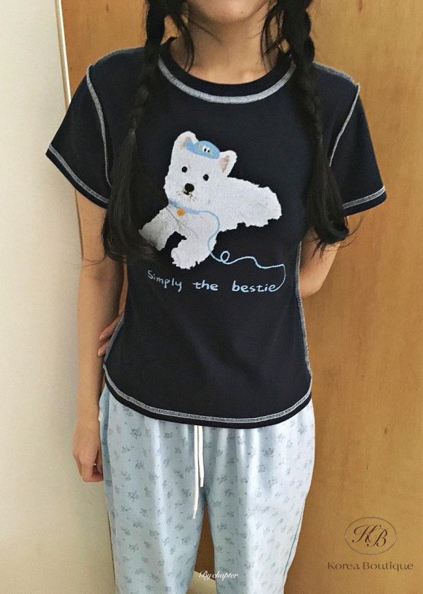SS536 夏季 可雙面穿的狗狗tee 