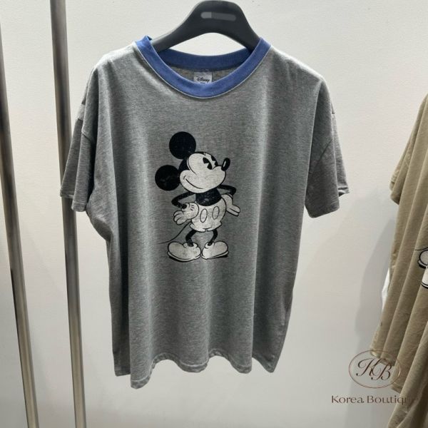 Sv06 夏裝 米老鼠撞色tee 