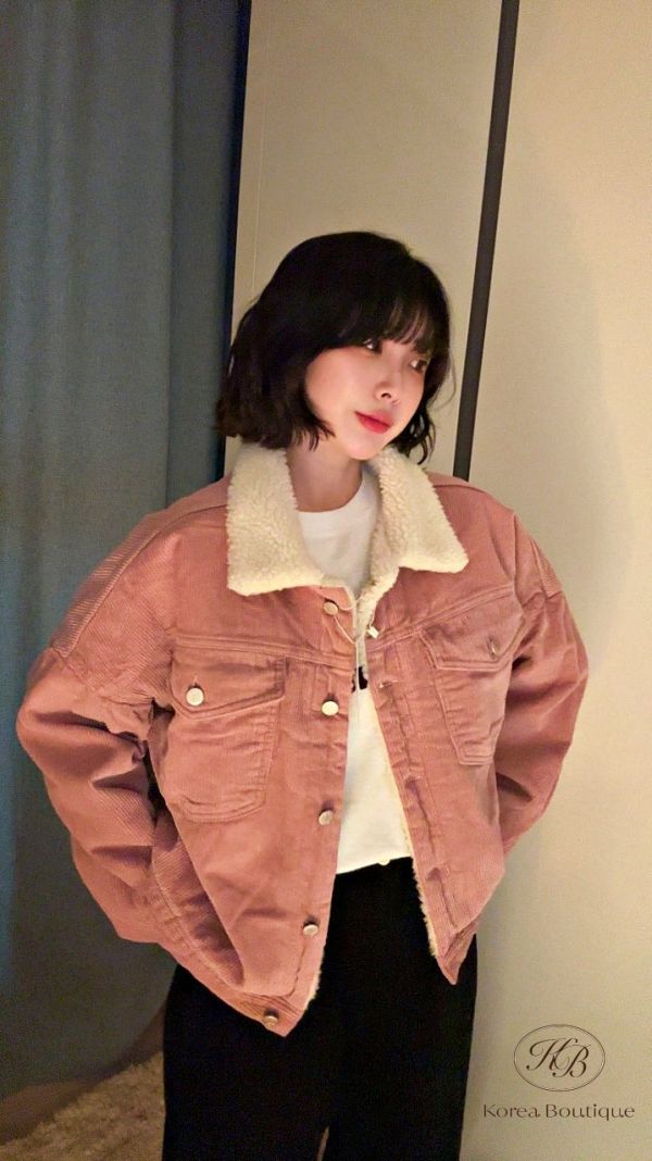 FWKR01 冬季 燈芯絨外套 可愛顏色 