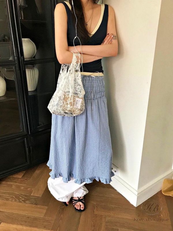 SS423 春季 蕾絲布手提袋 