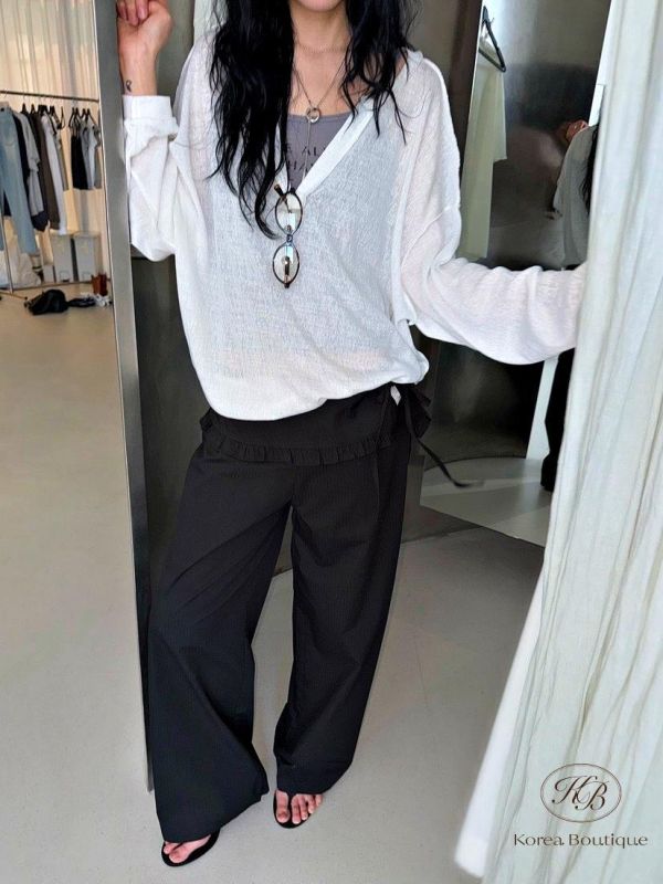 SS266 春季 大V領上衣 