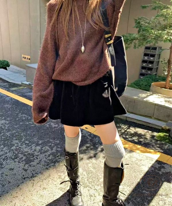 Fw486 冬季 燈芯絨A字裙 