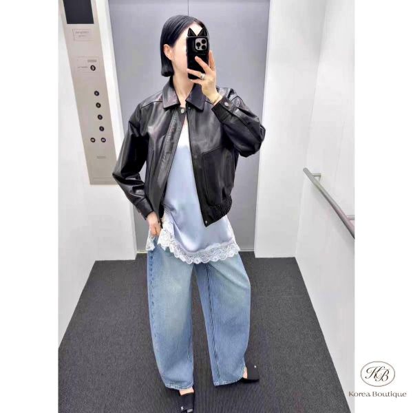 SS149 春季 高單設計家 質感羊皮外套 