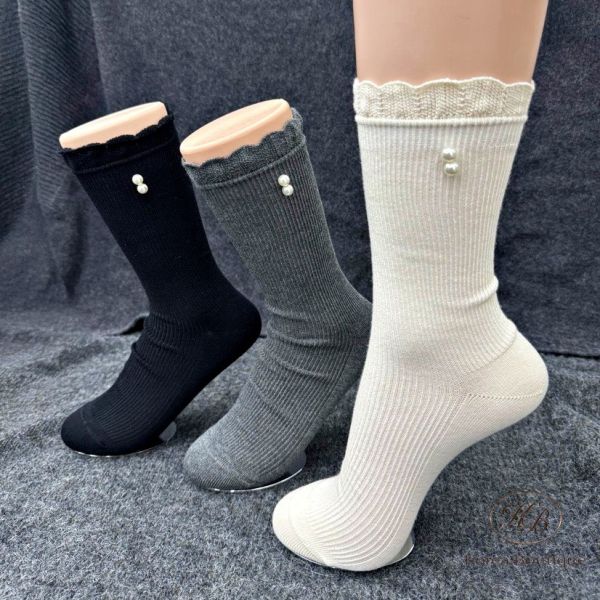 Fw277 秋季 珍珠吊飾襪 一組 