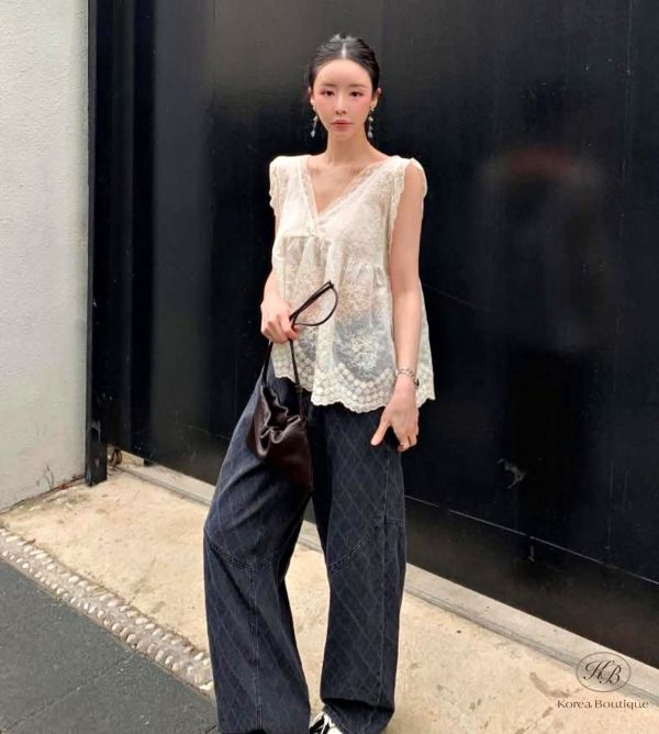 SS458 春季 好美的蕾絲背心 