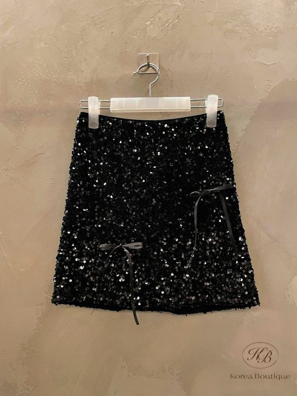 FWKR59 冬季 好美的亮片褲裙 