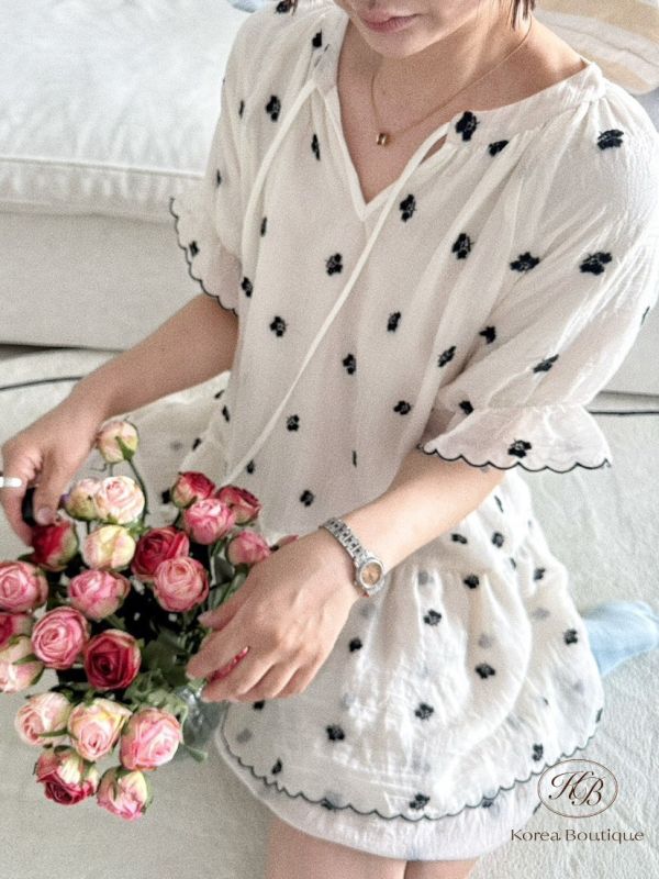 Su58 夏裝 棉麻民俗圖案洋裝 
