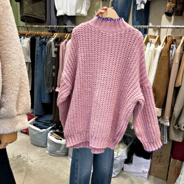 FWKR31 冬季 可愛顏色麻花毛衣 