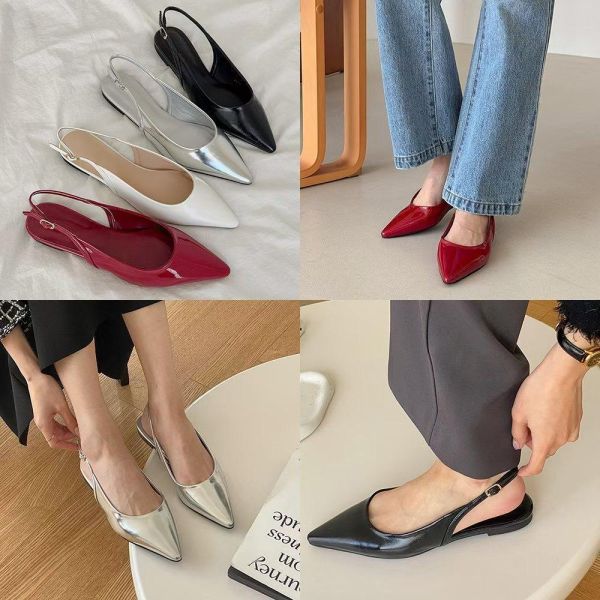SS137 春季 尖頭平底鞋 簡單好搭配 