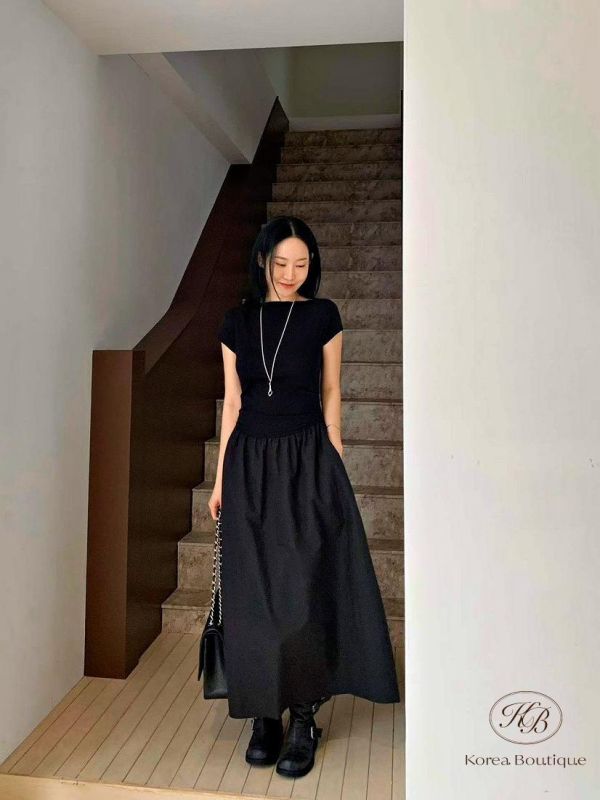 SS427 春季 拼接感洋裝 