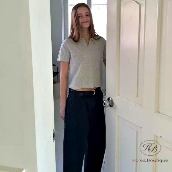 SS405 春季 翻領薄針織外套 