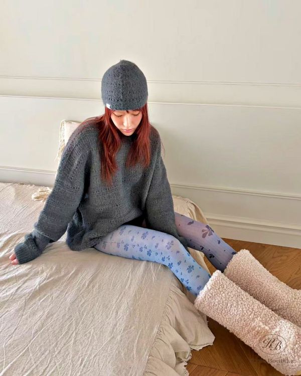 Fw422 秋季 帽子毛衣一套組 