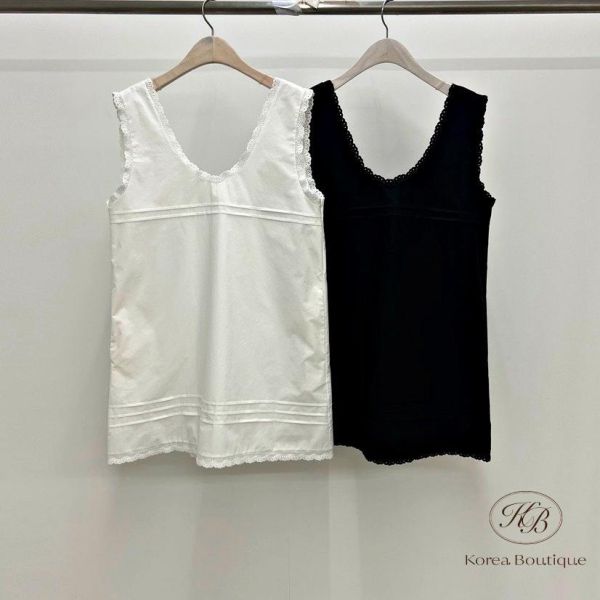 SS257 春季 可愛花邊背心洋裝 