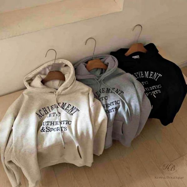 Fw467 冬季 字母前口袋連帽tee 