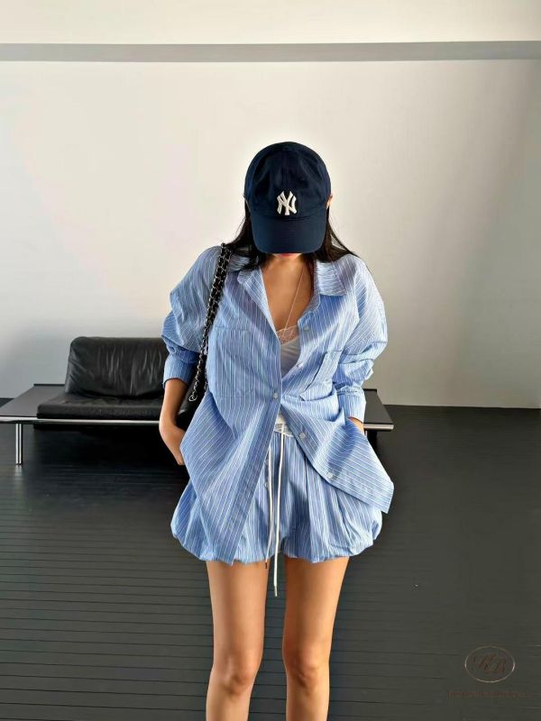 SS178 春季 條紋襯衫套裝 