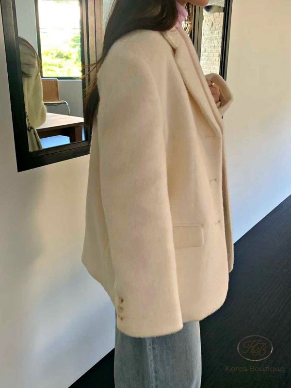 Fw463 冬季 羊駝西裝外套 