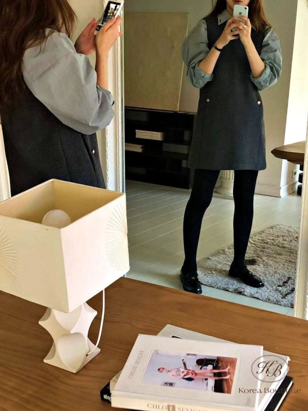 FWKR27 冬季 背心洋裝 有口袋 