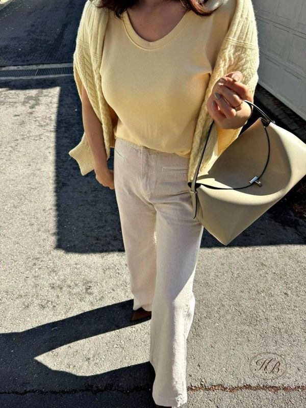 SS245 春季 顏色春天好看的版型牛仔褲 