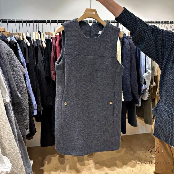 FWKR27 冬季 背心洋裝 有口袋 