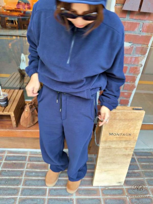 Fw410 秋季 絨布連帽外套套裝 