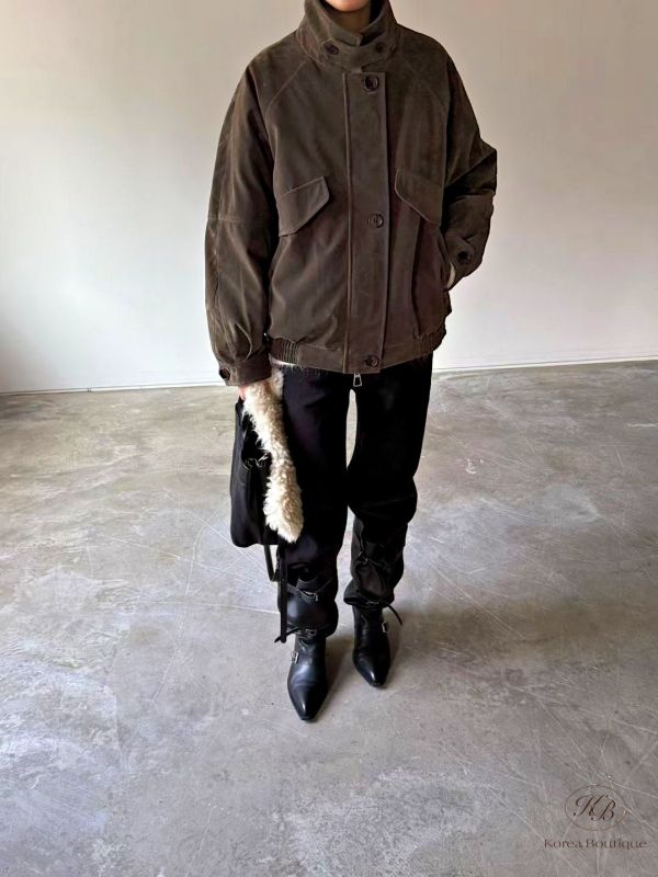 Fw500 冬季 可拆毛毛領夾克外套 