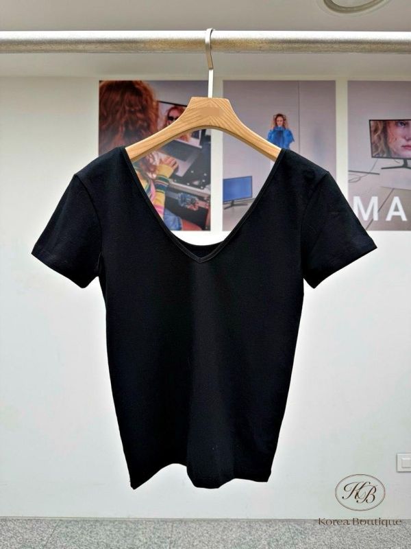 SS429 春季 V領素面上衣 