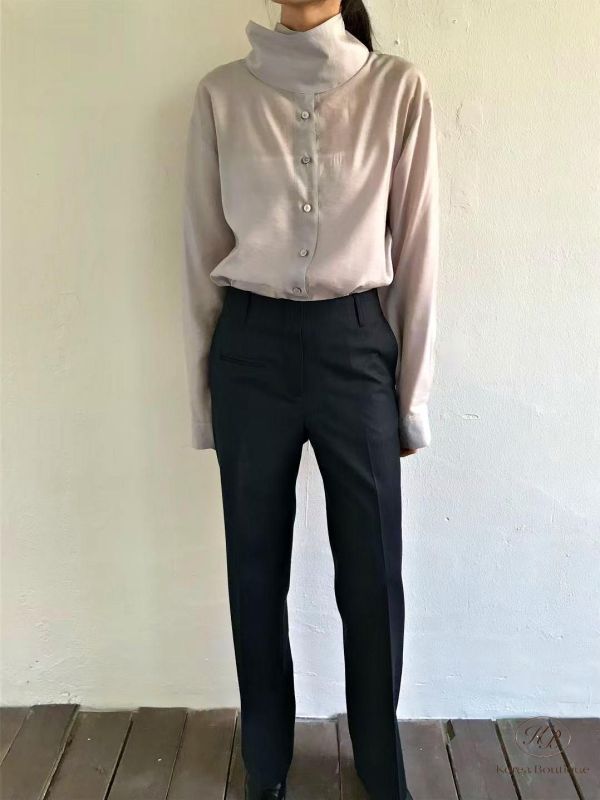 SS221 春季 天絲立領襯衫 