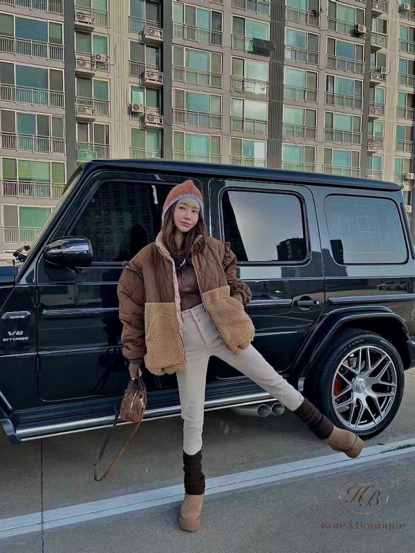 FWKR108 冬季 鋪棉外套 羊羔毛 