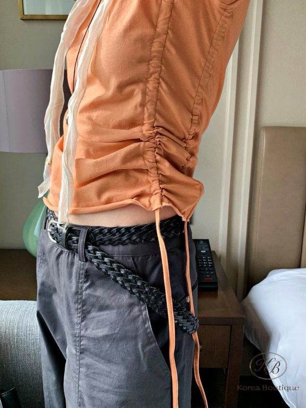 SS448 春季 好好看抽繩上衣 