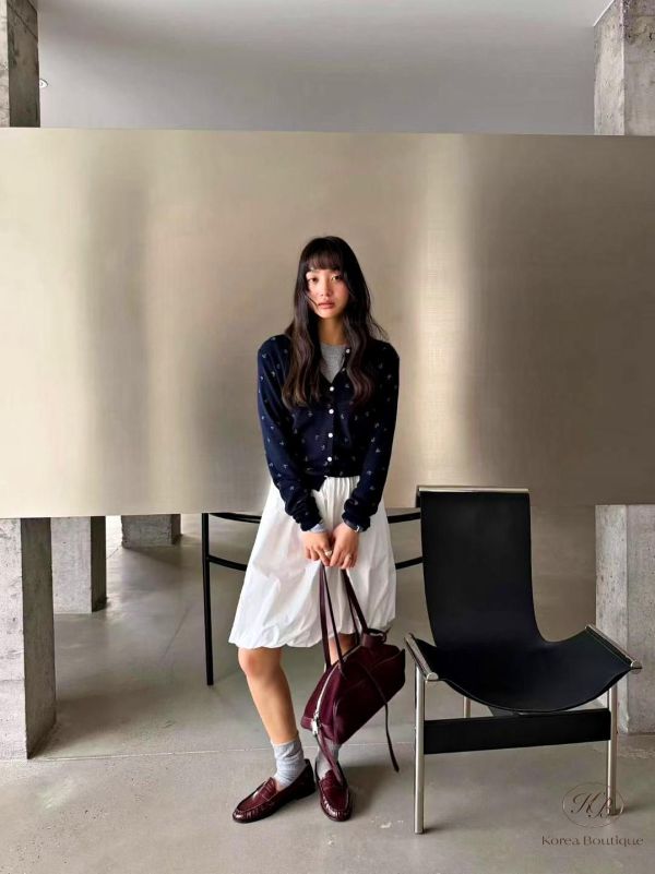 SS190 春季 小碎花博針織小外套 