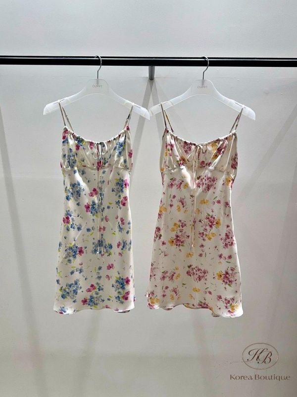 SS478 春季 花卉細肩帶背心洋裝 