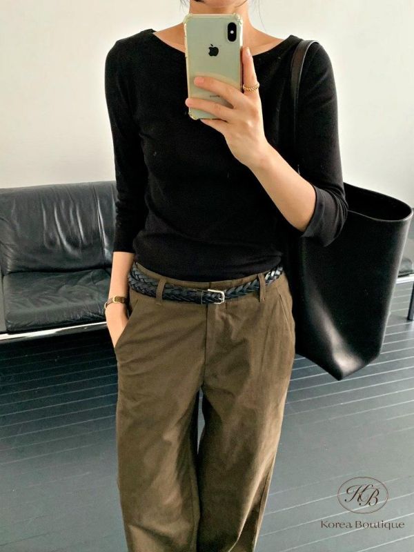 FW3864 秋季 客人點菜款 簡約七分袖上衣 