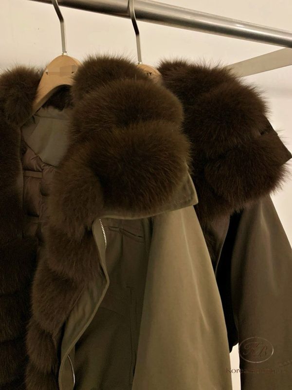 FWKR102 冬季 鵝絨的毛毛羽絨外套 