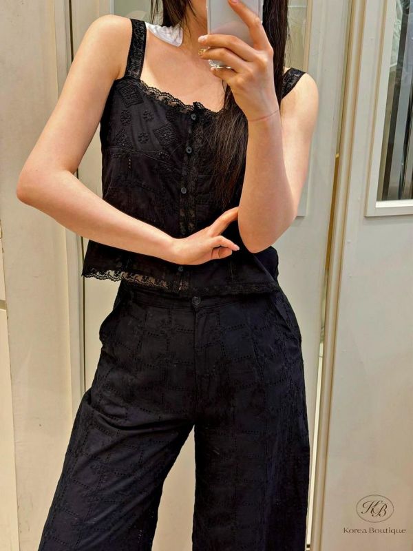 SS548 夏季 超美布蕾絲背心套 