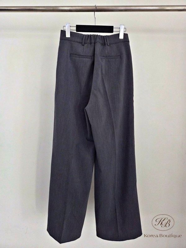 SS114 春季 簡約西裝褲 後鬆緊均碼 