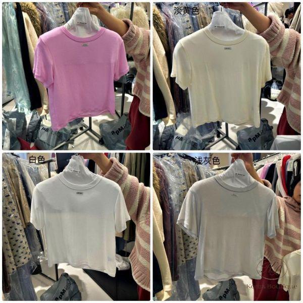 SS142 春季 彈性好材質也舒服的短袖上衣 顏色選擇多 