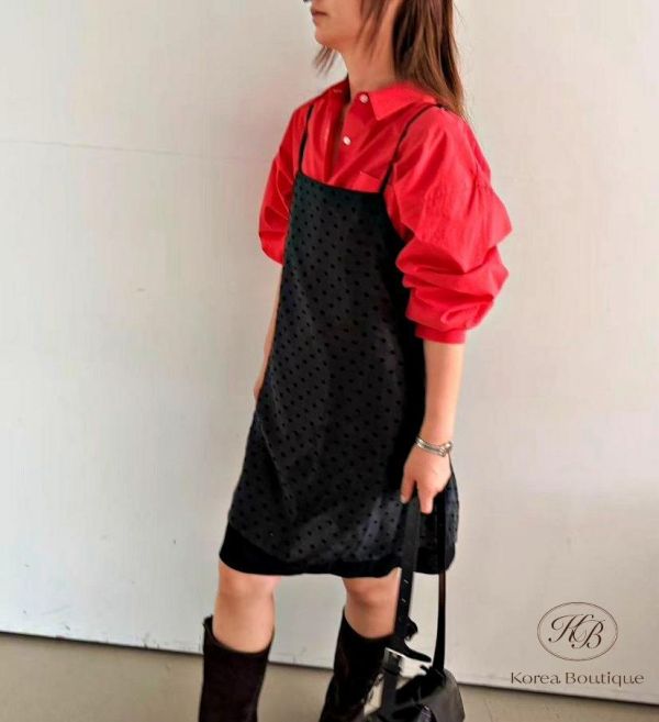 SS421 春季 點點紡紗洋裝 