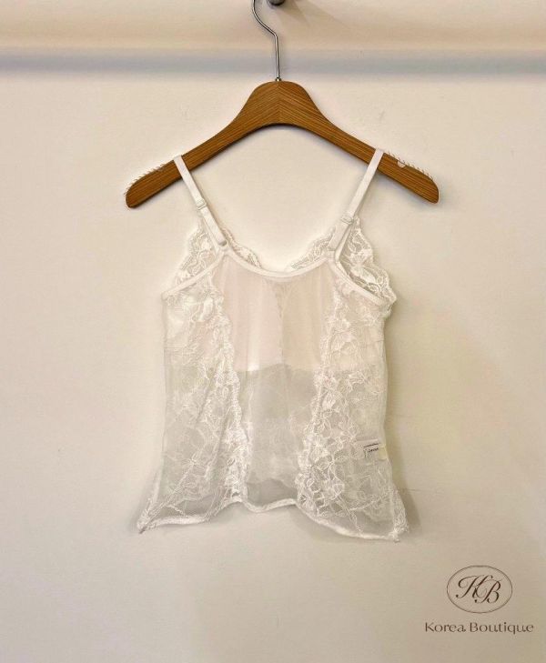 SS110 春季 蕾絲細節很美的bra top 