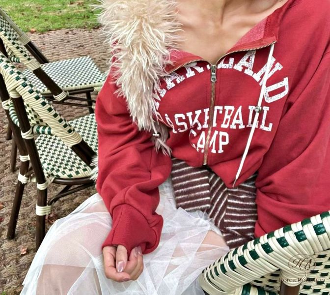 Fw459 冬季 字母無領外套 